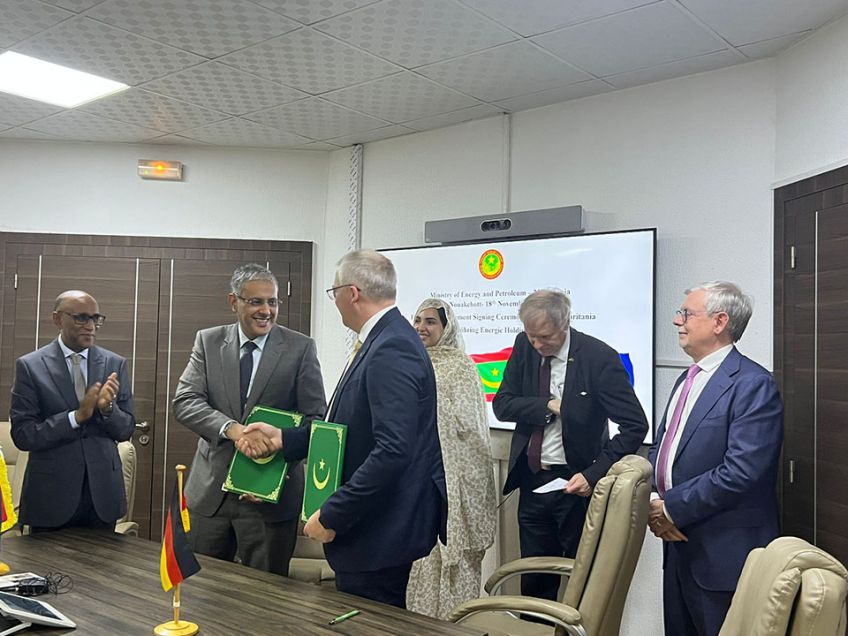 Mauretanien unterzeichnet ersten Rahmenvertrag mit deutschem Unternehmen zur Produktion von grünem Wasserstoff und Ammoniak