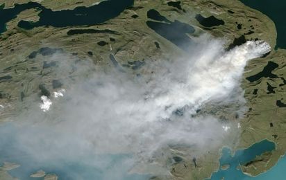 Menschengemachter Klimawandel befeuert Mega Brände in der Arktis