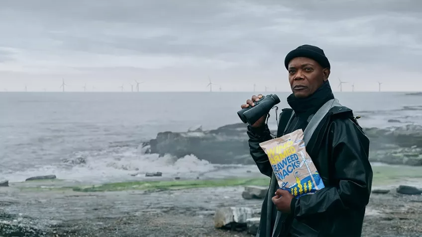 Vattenfall und Samuel L. Jackson präsentieren "Wind Farmed Seaweed Snacks” -