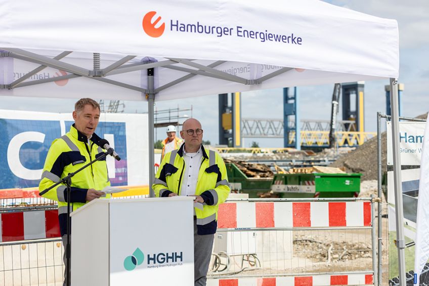 Hamburg Green Hydrogen Hub feiert Richtfest in Moorburg