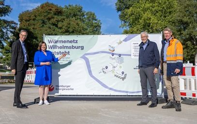 Wärmenetz Wilhelmsburg wächst und wird noch klimafreundlicher