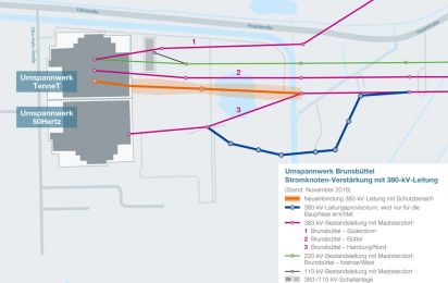 Bauarbeiten von Leitungsabzweig Brunsbüttel begonnen